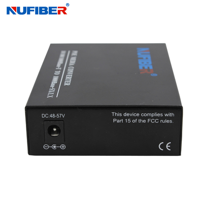 SC dual de la fibra del gigabit RJ45 al medios convertidor POE 30w para la cámara IP del CCTV