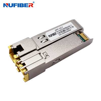 Transmisor-receptor el 100m del módulo el 10/100/1000M Copper UTP de Ethernet del gigabit RJ45 de GLC-T