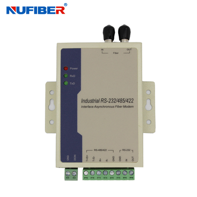 Modem de fibra RS485/422/232 a extensor de fibra convertidor de fibra óptica en serie Duplex ST SM 20 km Fuente de alimentación DC24V